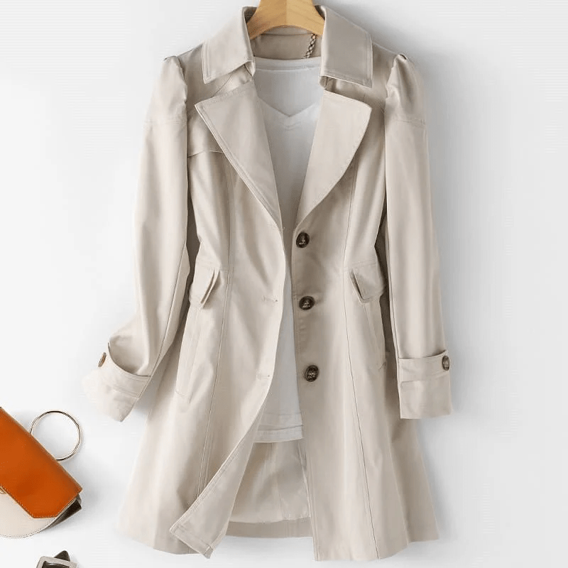 Maya Women's Trench Coat Stylish Rain & Wind Protection