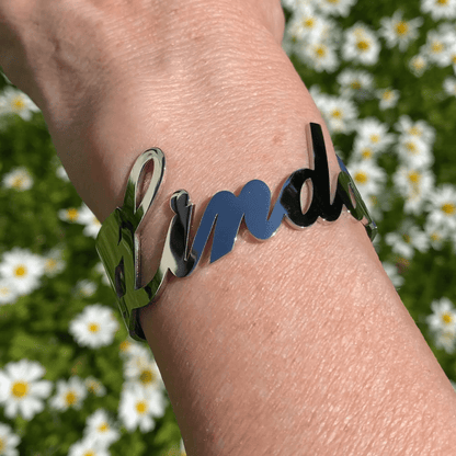 Personalized Name Bangle Custom Stainless Steel Jewelry