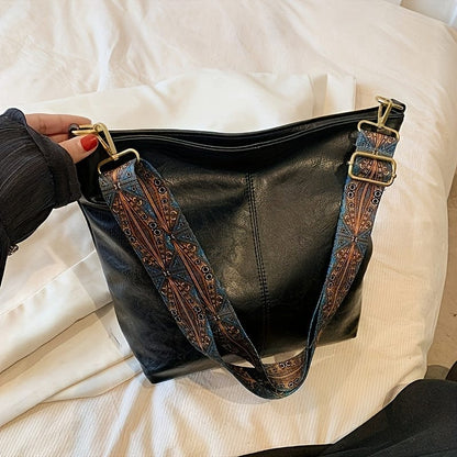 Vintage Large Capacity Hobo Bag Retro Bohemian Shoulder Tote for Women