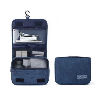 GlamorKeep Portable Toiletry Washbag - Waterproof, Hanging Hook, Large Capacity