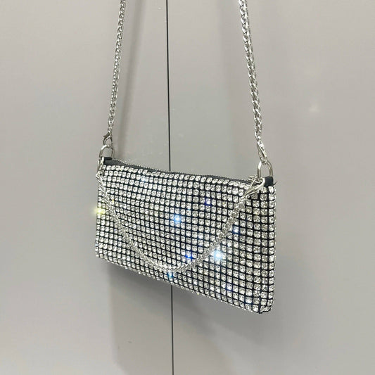 Luxury Designer Rhinestones Clutch Purse – Elegant Women’s Shoulder Bag & Handle Bag