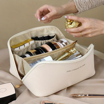 Minimalist Zipper Pouch Lightweight Makeup and Travel Toiletry Bag