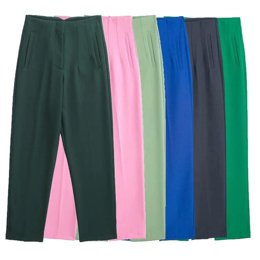 Office Wear High Waist Pencil Trousers Pants