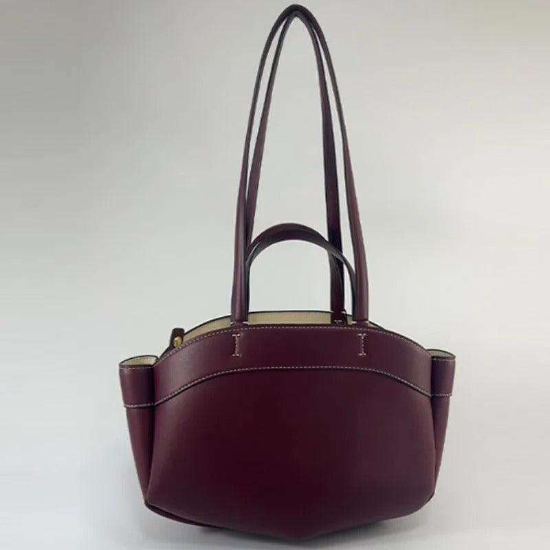 Retro PU Leather Large Capacity Tote Bag | Stylish Shoulder & Crossbody Handbag,