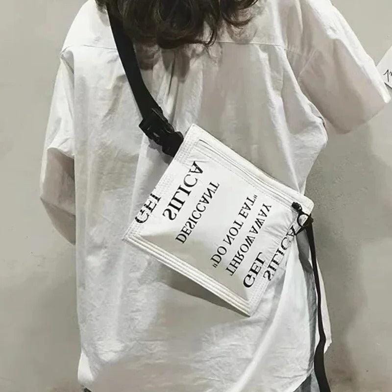 SimuDesic Women’s Dupont Paper Crossbody Bag - 2024 Fashionable White Shoulder