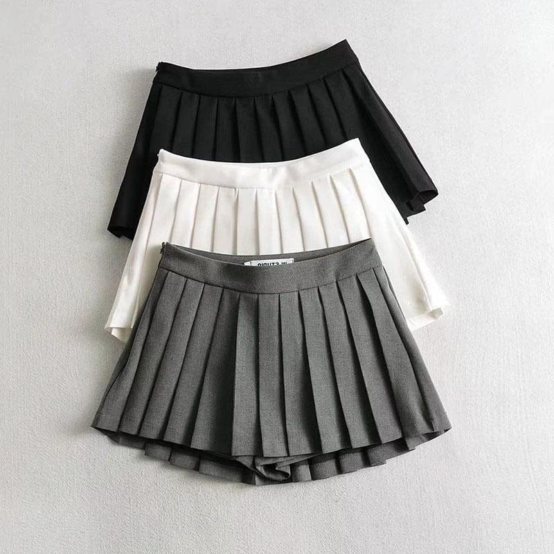 High Waist Pleated Mini Skirt Summer Vintage Style, Perfect for Korean Tennis and Dance