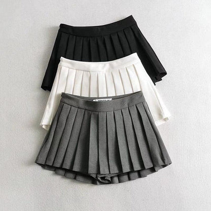 High Waist Pleated Mini Skirt Summer Vintage Style, Perfect for Korean Tennis and Dance