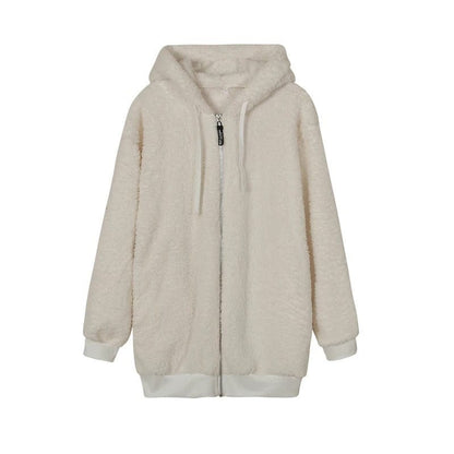 CozyPlush Women's Hooded Jacket Autumn Or Winter Zip Up
