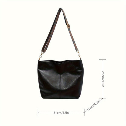 Vintage Large Capacity Hobo Bag Retro Bohemian Shoulder Tote for Women