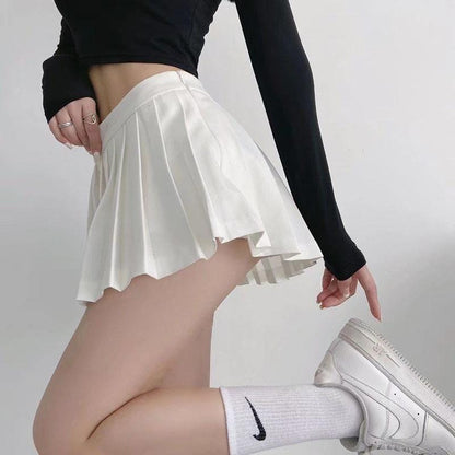 High Waist Pleated Mini Skirt Summer Vintage Style, Perfect for Korean Tennis and Dance