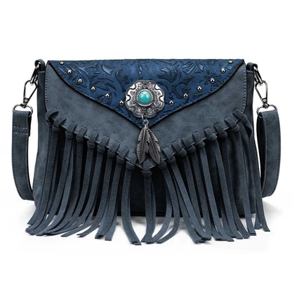 Celela Original Design Shoulder Bag for Women – Luxury PU Leather Clutch & Fringe Messenger Purse
