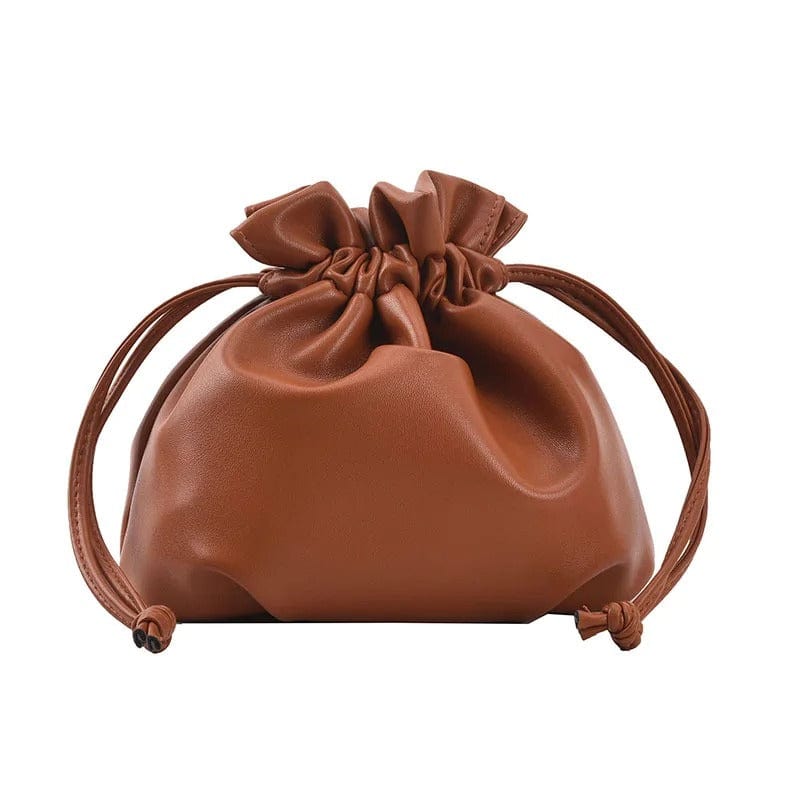 Korean Fashion Lady Shoulder Bag | Cute Drawstring Bucket Crossbody Bag for Women,
