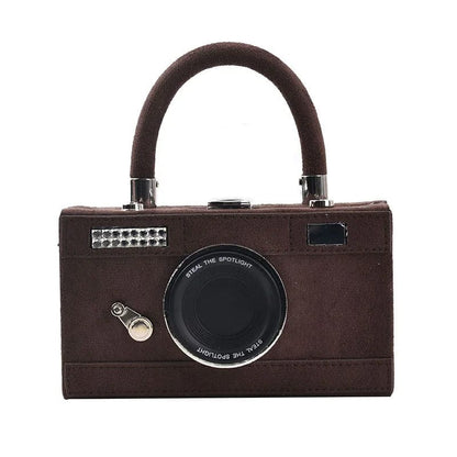 SnapChic 2023 Personalized Camera Shape Clutch – Mini Crossbody Shoulder Bag for Women