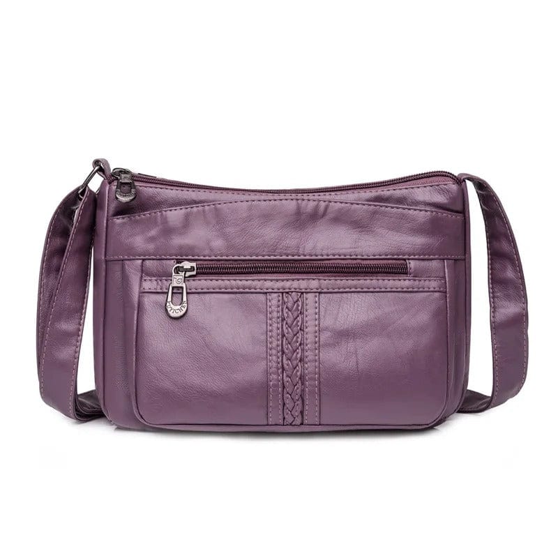 MaxStyle High-Capacity PU Leather Messenger Bag
