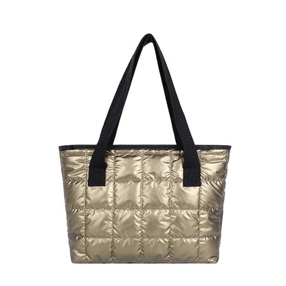 AutumnLuxe Quilted Large Tote Handbag for Women