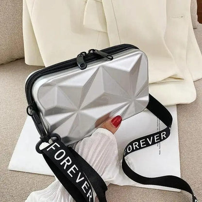 Women PVC Cosmetic Pouch Travel Bag | Makeup Storage Organizer Clutch Shoulder Bag