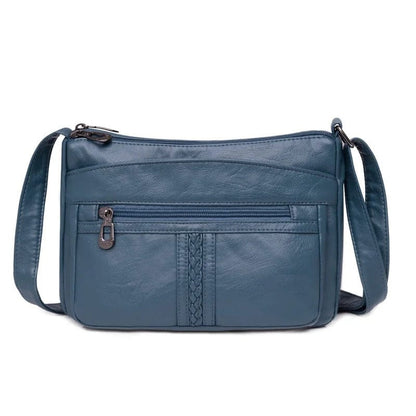 MaxStyle High-Capacity PU Leather Messenger Bag