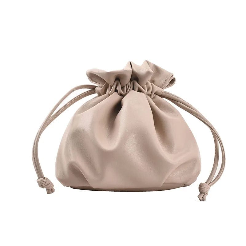 Korean Fashion Lady Shoulder Bag | Cute Drawstring Bucket Crossbody Bag for Women,
