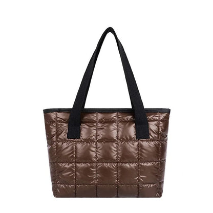 AutumnLuxe Quilted Large Tote Handbag for Women