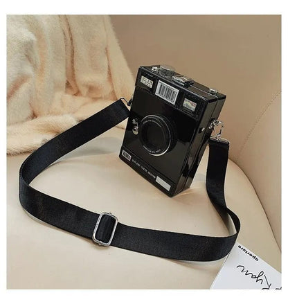 SnapChic 2023 Personalized Camera Shape Clutch – Mini Crossbody Shoulder Bag for Women