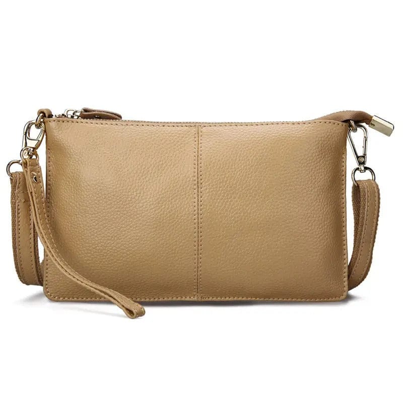 RanHuang Women’s Genuine Leather Day Clutch – Candy Color Shoulder Bag, Small Crossbody