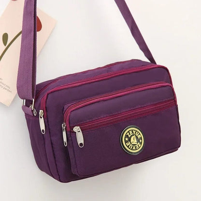 New Cloth Casual Backpack Messenger Nylon Canvas Bag Shoulder Middle-aged Mother Handbag Oxford Cloth Women's Crossbody Bag