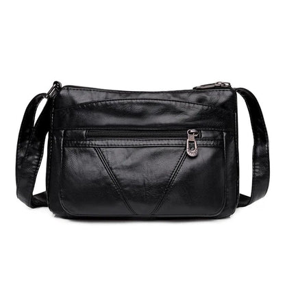 MaxStyle High-Capacity PU Leather Messenger Bag