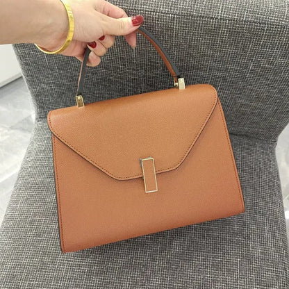 Luxury Leather Square Handbag for Women | Designer Crossbody & Shoulder Bag