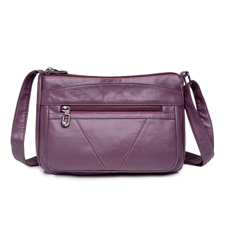MaxStyle High-Capacity PU Leather Messenger Bag