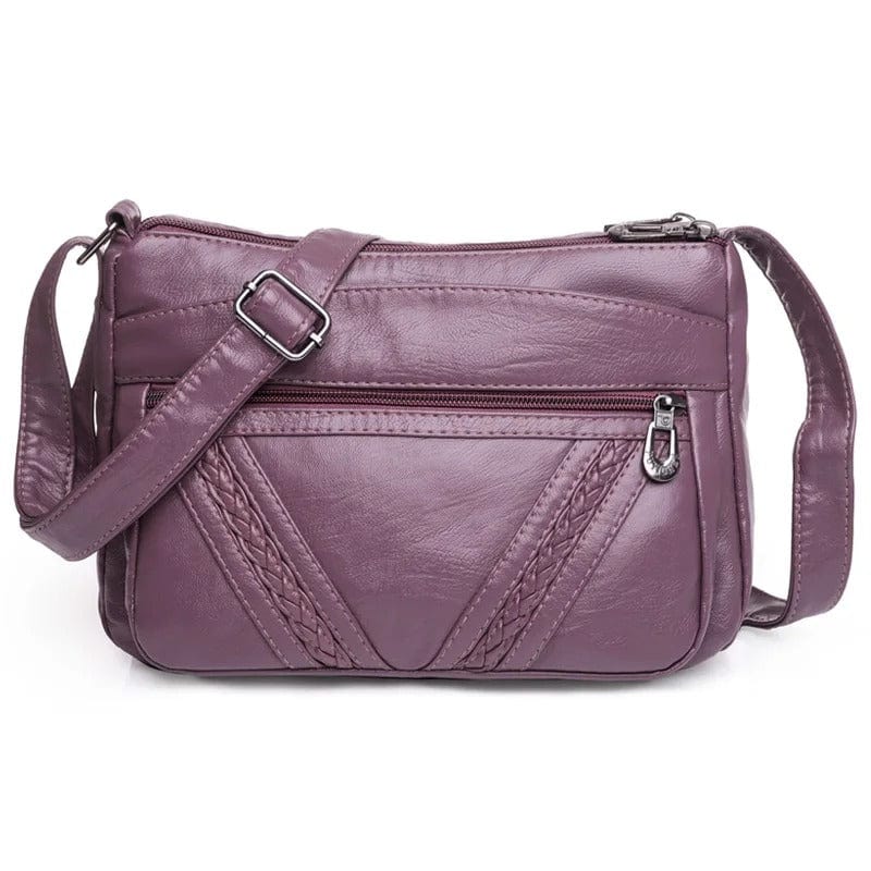 MaxStyle High-Capacity PU Leather Messenger Bag