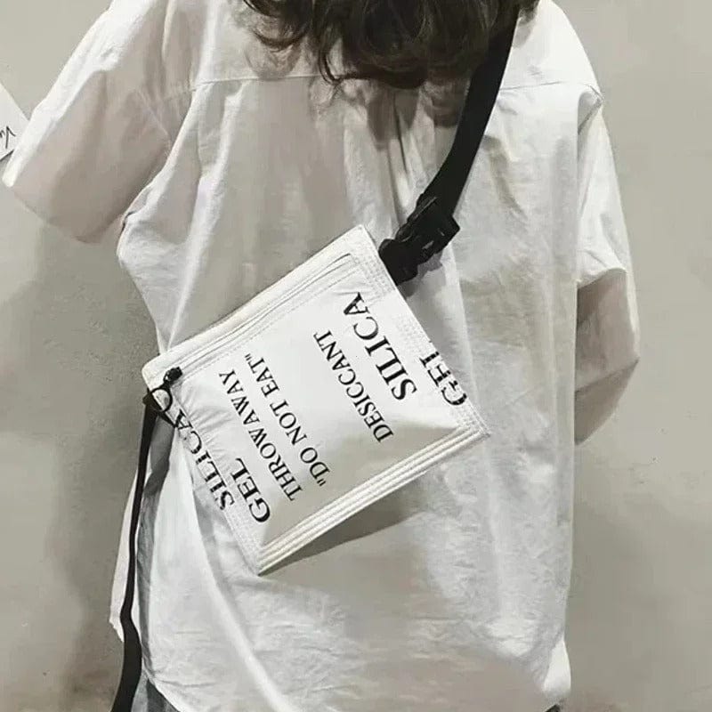 SimuDesic Women’s Dupont Paper Crossbody Bag - 2024 Fashionable White Shoulder