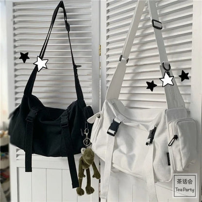 UrbanCarry Canvas Crossbody Bag – Large Capacity Casual Shoulder & Messenger Bag