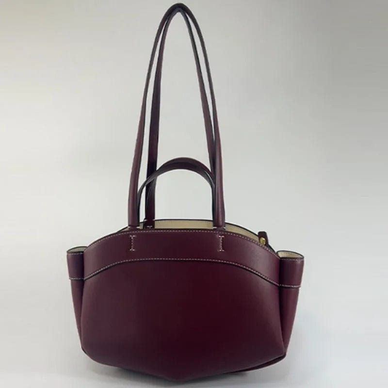 Retro PU Leather Large Capacity Tote Bag | Stylish Shoulder & Crossbody Handbag,