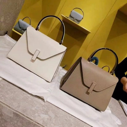 Luxury Leather Square Handbag for Women | Designer Crossbody & Shoulder Bag