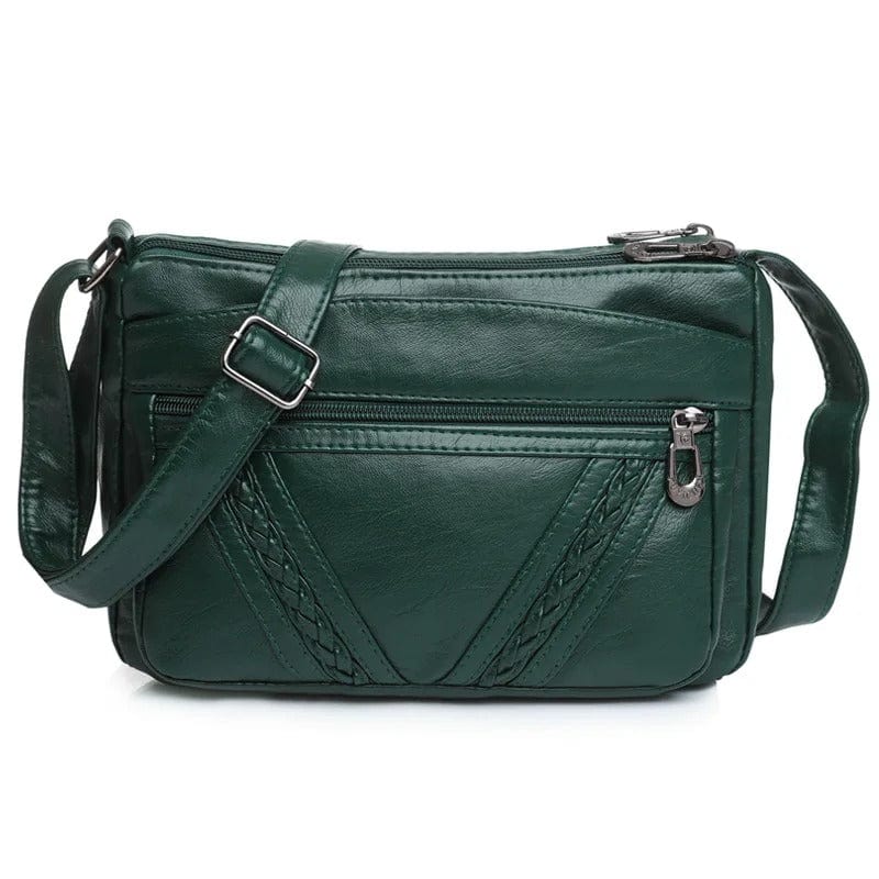MaxStyle High-Capacity PU Leather Messenger Bag