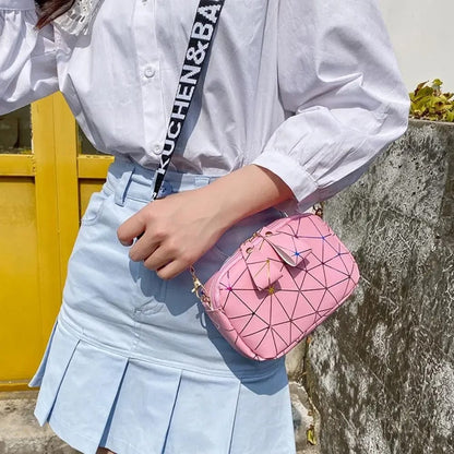 New Small Zipper Crossbody Bag for Women – PU Leather Shoulder Messenger Handbag