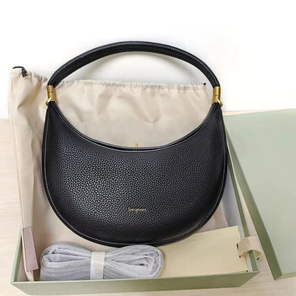 Luxe Half Moon Women's Shoulder Bag – Designer Crossbody & Underarm Handbag