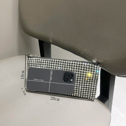 Luxury Designer Rhinestones Clutch Purse – Elegant Women’s Shoulder Bag & Handle Bag