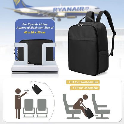 Ryanair & EasyJet Cabin Bag – 40x20x25 Travel Backpack, Laptop Backpack for