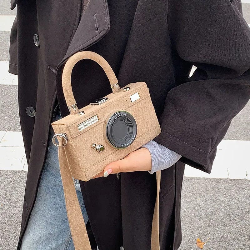 SnapChic 2023 Personalized Camera Shape Clutch – Mini Crossbody Shoulder Bag for Women