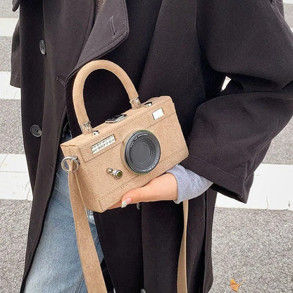 SnapChic 2023 Personalized Camera Shape Clutch – Mini Crossbody Shoulder Bag for Women