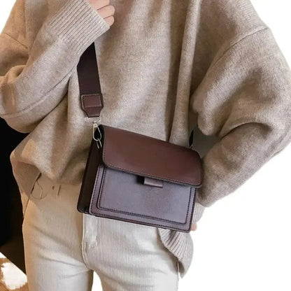 ChicEssence Classic PU Leather Crossbody Bag - Designer