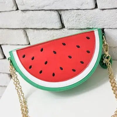 Lemon Fruit Shape Crossbody Bag – Mini Wallet Purse with Chain Shoulder Strap for Ladies