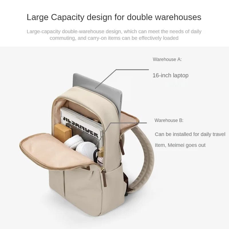 GOLF Women's Simple Canvas Backpack – Large Capacity Travel & Commuting Backpack