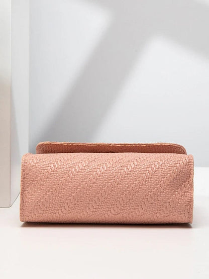 Embossed Chain Square PU Leather Bag – Women’s Large Capacity Shoulder & Crossbody
