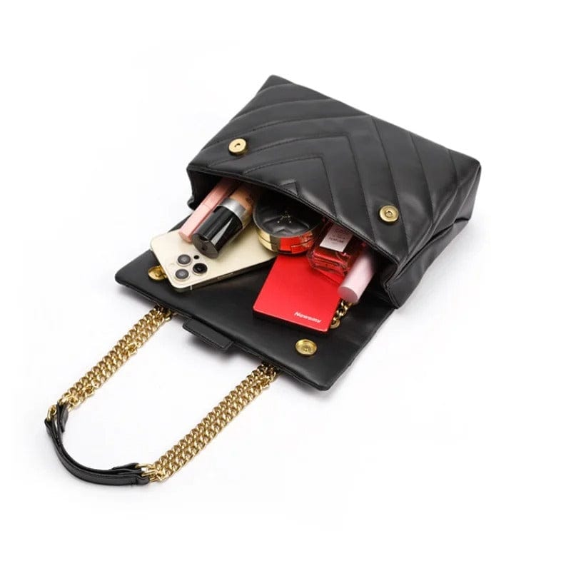 Luxury Mini Bag for Women – Cute Black Cat Leather Crossbody Shoulder Handbag, High