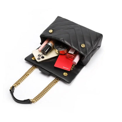 Luxury Mini Bag for Women – Cute Black Cat Leather Crossbody Shoulder Handbag, High