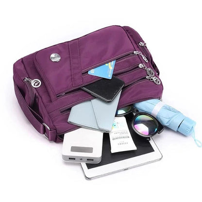 BreezeCarry Waterproof Crossbody Tote Bag - Large Capacity,