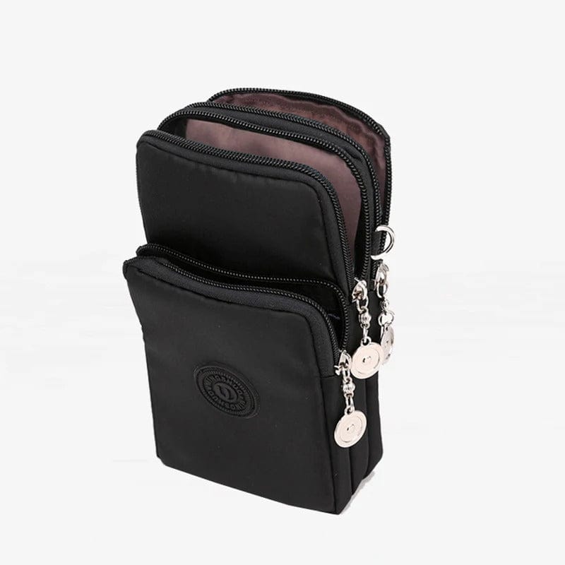 New Women Mobile Phone Bag Nylon Cell Phone Bag Coin Purse Strap Shoulder Bags Women Wallet Travel Purse