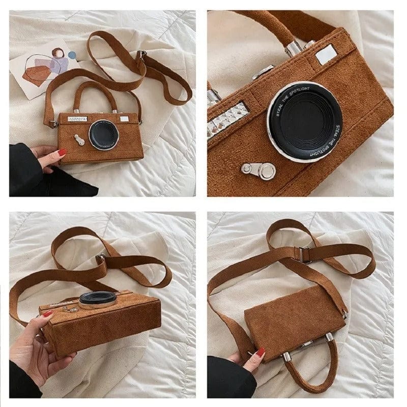 SnapChic 2023 Personalized Camera Shape Clutch – Mini Crossbody Shoulder Bag for Women